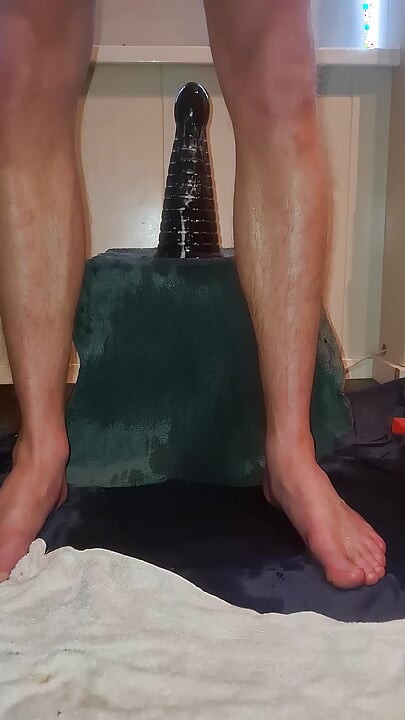 Solo Gay Twink - Piramid Dildo Ride