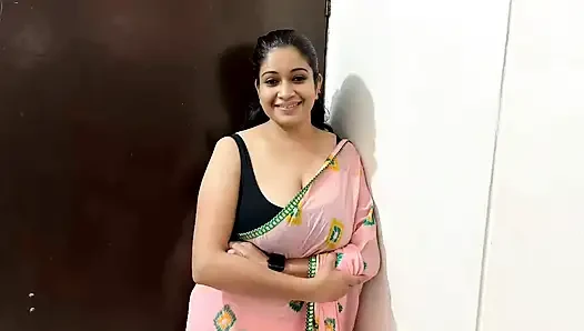 Hot Village stepmom showing xxx Ass while  boobs fuck by stepson in saree