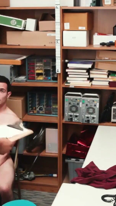 Tattooed perp paying for his crimes with his bare ass | Clip 1