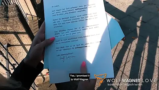 Schätzchen Lola Shine knallt date im freien + bekommt gesichtsbesamung im hotel! Wolf Wagner