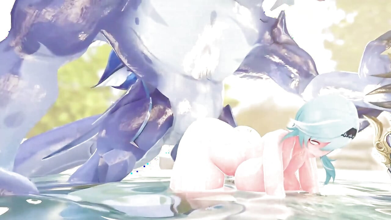 Animação sexual 3D Eula de Genshin impact