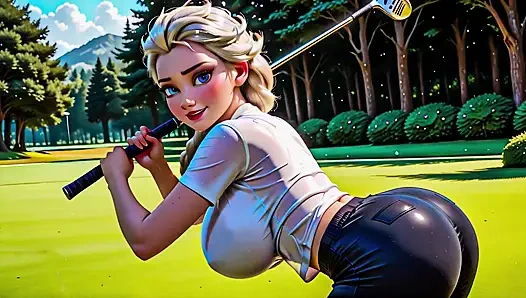 Gadis golf -ai Generated-