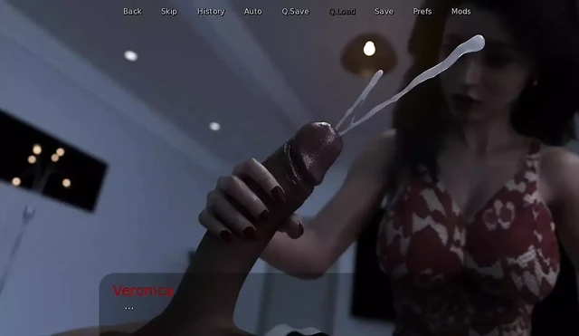 Bloody Passion Cap 7 - My Stepmother Gives Me a Handjob on the Sofa at Home