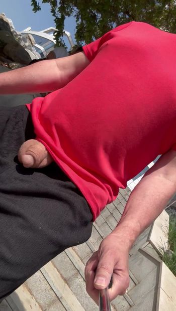 Showing my dick in the street
