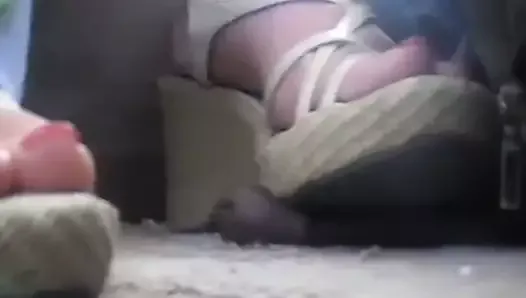 Ebony Cock crushing under heels- Ms Foxxy cock crush