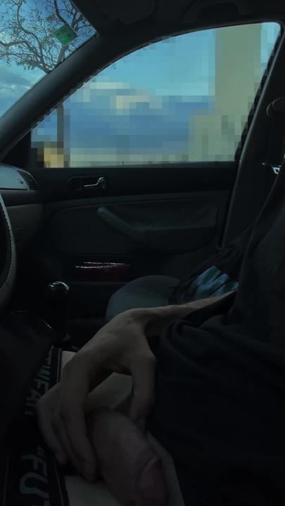 Masturbating in My Parked Car While People Walk By - Public Outdoor Risky Real Caught | Clip 1