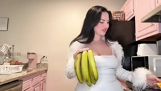 Best Friend Away? Her Hubby Gets My Creamy Pie... Then Pounds My Ass with Banana!