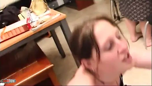 Eva-nort: Tiny Blond and Bigtits MILF Getting Fucked by Two Guys