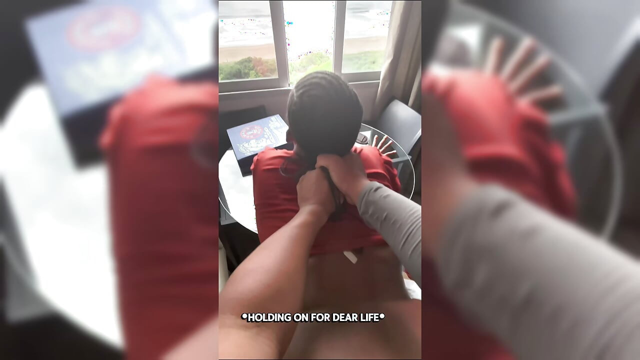 BBW MILF Has Him Holding on for Dear Life