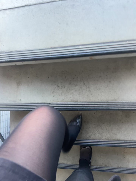 Pantyhose and high heels