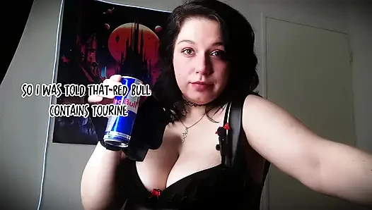 Gadis alt asmr red bull & whispering (fetish burp)