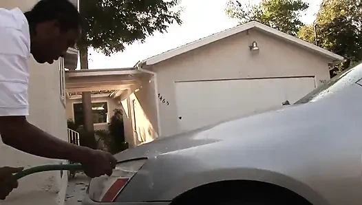 Big fat ebony queen takes a nice solid cock