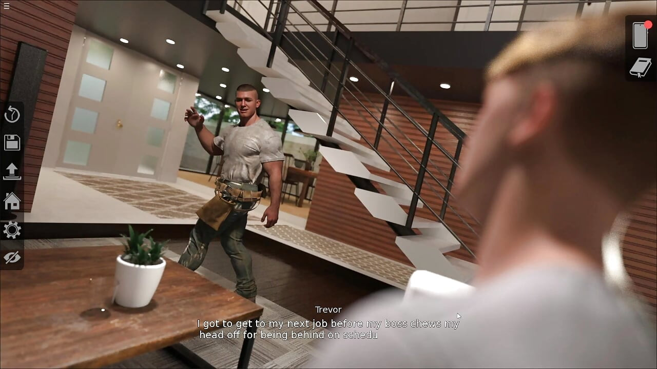 Muscular Plumber Gay Seduce Handsome Sam While Watching Porn Together