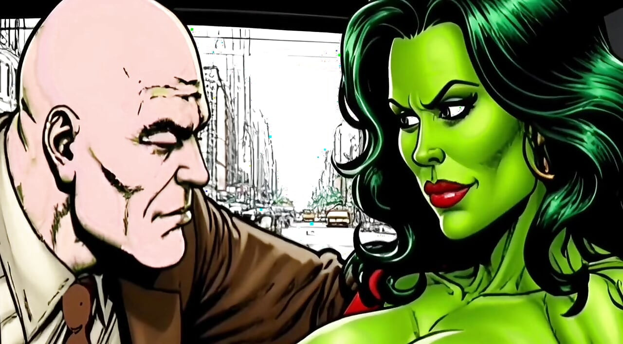 She-hulk dziwka nie dzień bez pieprzenia. Duża kompilacja kreskówek