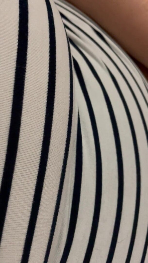 Baby kicking in belly
