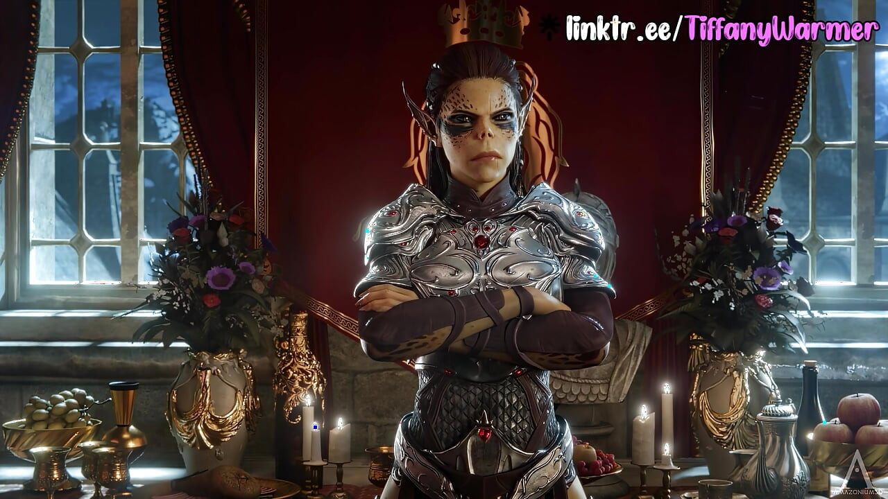 Peituda fantasy queen recebe gozada e gozada