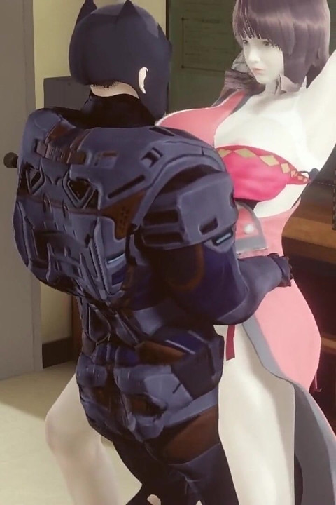 Baszás Batmannel a könyvtárban - Hentai 3D 03