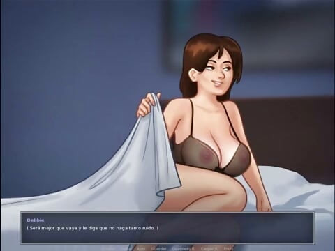 Summertime Saga Bölüm 15 - Üvey Annem ve Arkadaşıyla Yatakta Üçlü