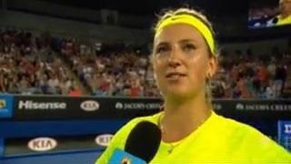 Sexy Vika Azarenka after AO win