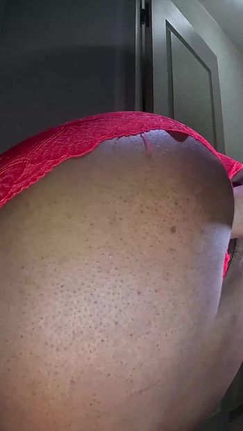 Lingerie Fuck with My Ebony Amateur Slut Creampied