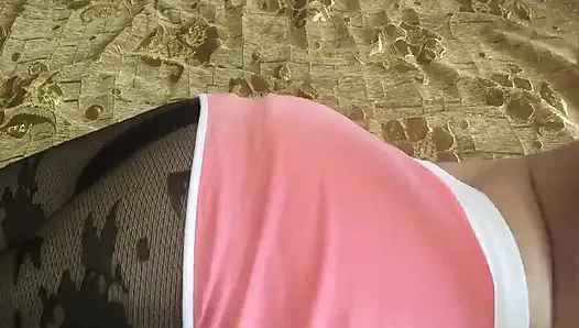 Busty Pervert Fingering Her Creamy Pussy and Moaning Sweetly