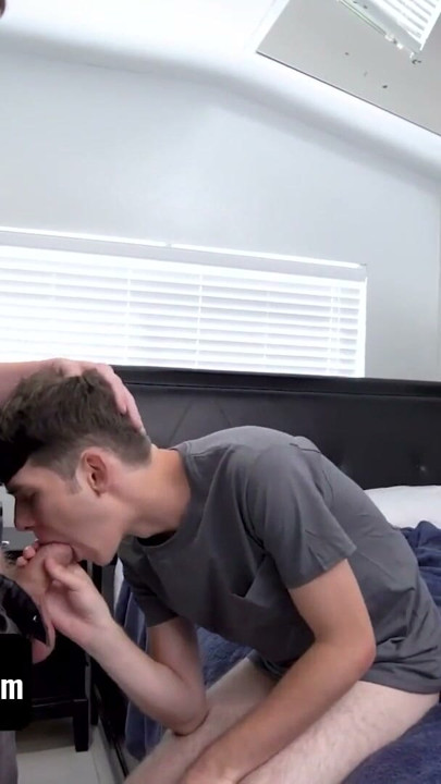 Perv Big Brothers Seduce Young Twink And Make Him Suck Their Cocks While They Fuck Him From Behind | Clip 1