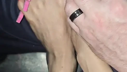 Melove Long Toes are Getting a Pedicure from Daddy