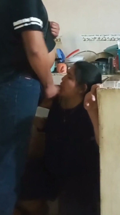 Fucked employee when washing dishes, almost discovered by my wife | Clip 1