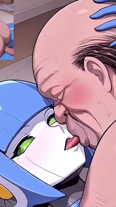 Introducing Hot Female Robots as a Response to Japan’s Declining Birth Rate - hentai ai video, kiss, ejaculation, old man | Clip 1