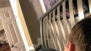 THE GIRL TAKES IN THE ASS AND IS CUMSHOT WHILE