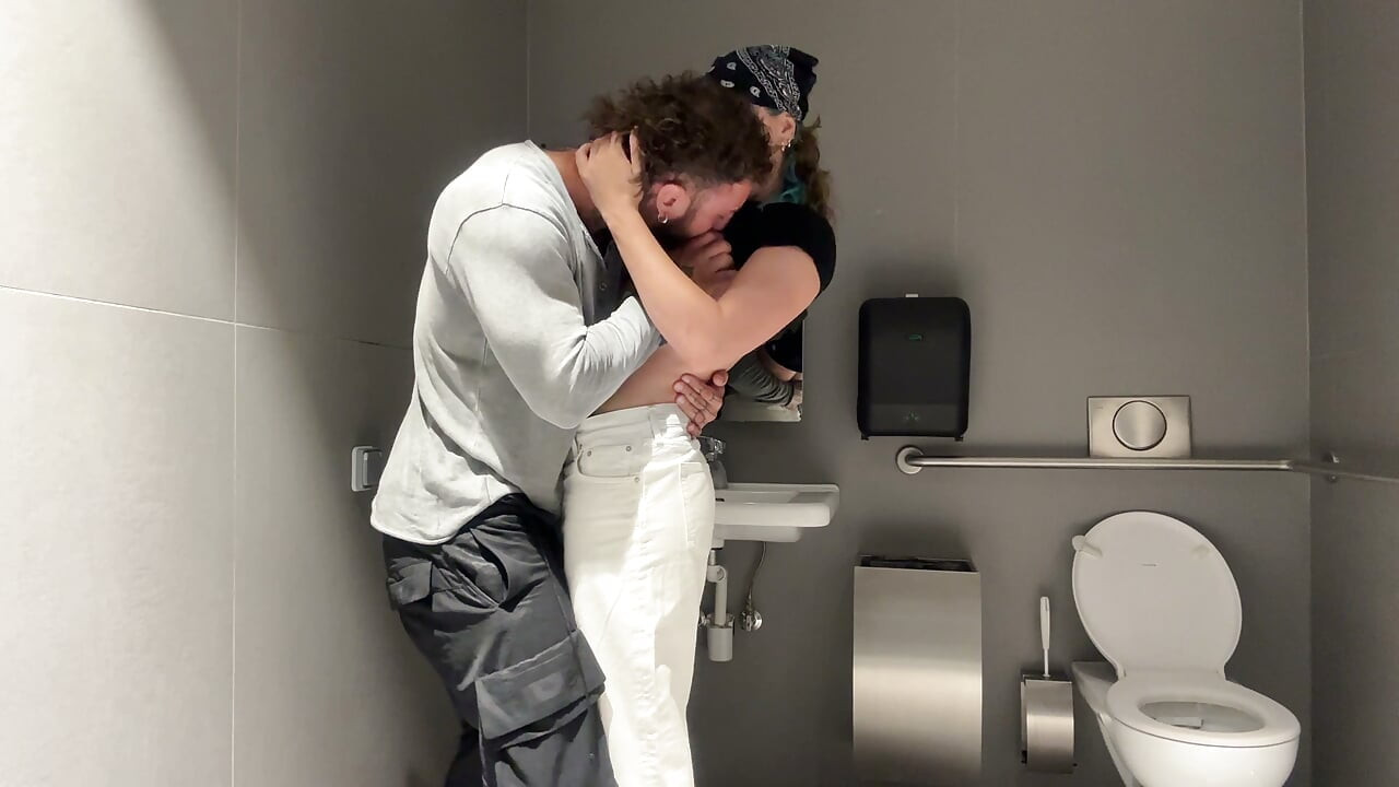 Airport bathroom sex