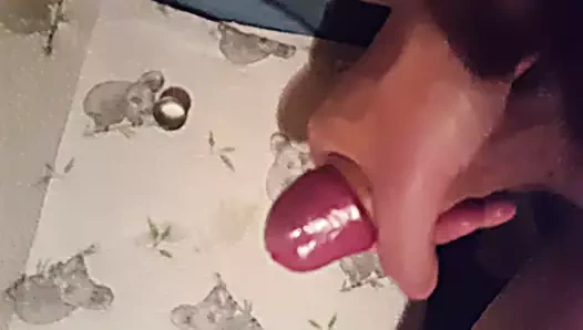 Мой намазанный маслом толстый член