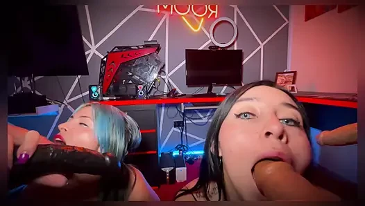 Roomates eager for dick play with dildo and eat each other's asses - SweetKimmi