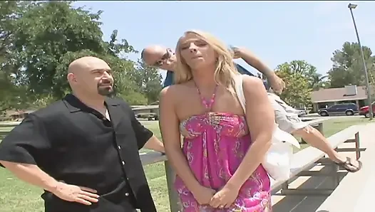 Hard ravished love box of lustful MILF cooter looks small full of cum