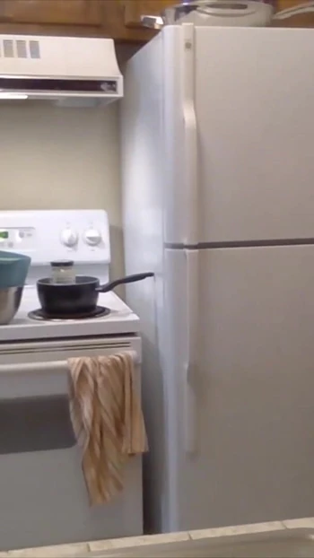 Iconic moment from "Phat Ass Baker Makes Vegan Thumbprint Cookies! Naked in the Kitchen Episode 31"