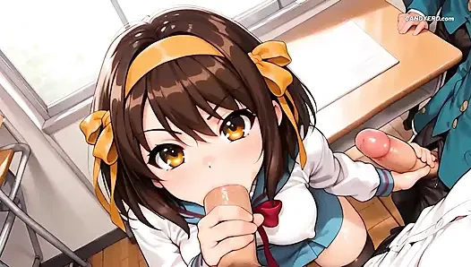 Gangbang with Double Penetration in a School Classroom ( AI Generated )