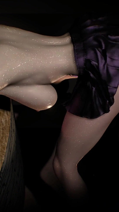 A naked girl is dancing with her huge tits and buttocks | Clip 1