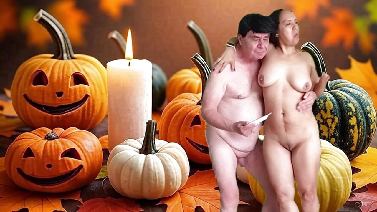 Hot Sex Halloween Picnic with Garabas and Olga