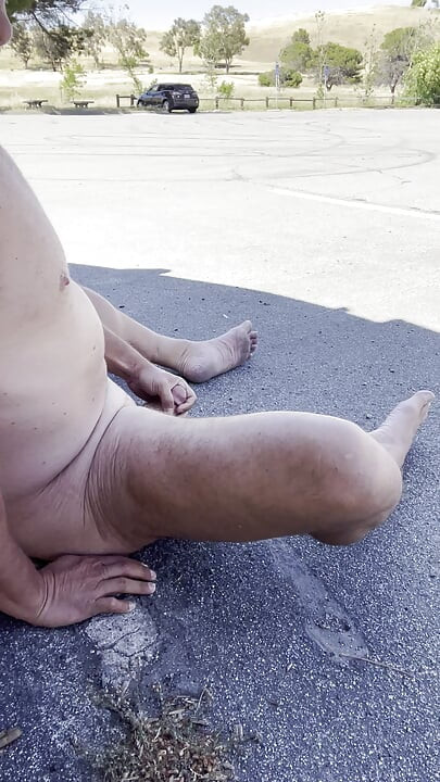 Alone at park second video...totally exposed outside my vehicle completely naked and masturbating