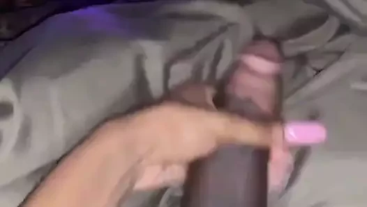 Siyah transeksüel ile sert horoz