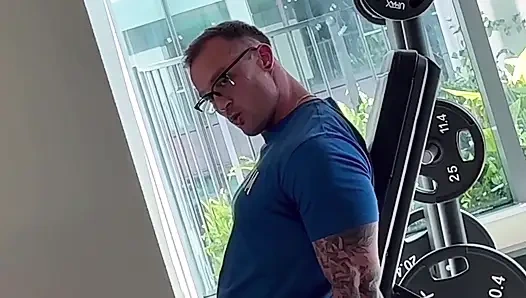 Fit Lesbians Fuck with Gym Cuck Creeper