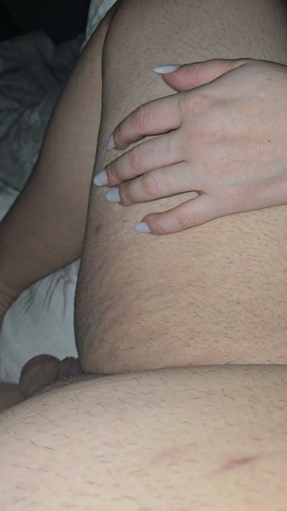 Step mom hand will slip on step son dick while is on his leg or not | Clip 1