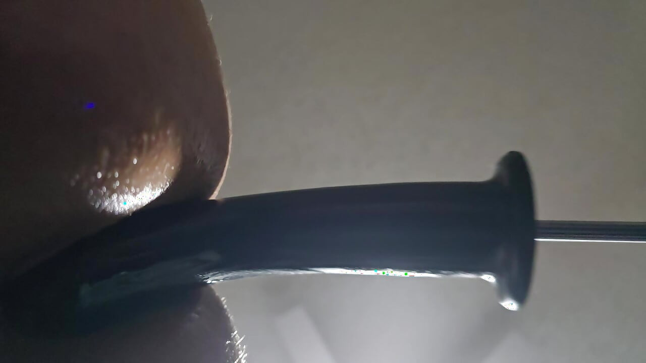 Fucking machine giving it fast and hard - upclose