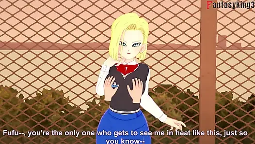 Android 18 поступает в колледж, чтобы продолжить трахаться с Гоханом - Dragon Ball Zex серия