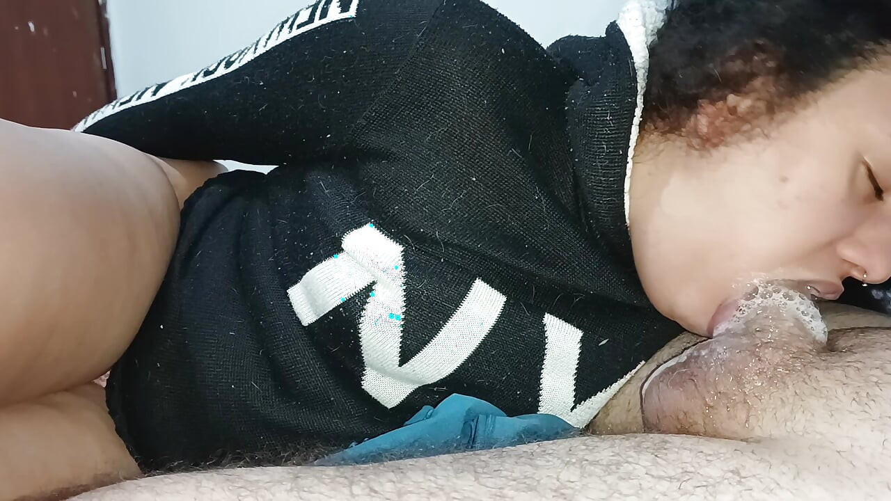 ALL THIS BITCH'S SPIT RUNS DOWN THE HARD COCK OF THE NAUGHTY CUCKOLD