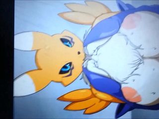 (Digimon) renamon ogromne cycki joi - sop cum hołd