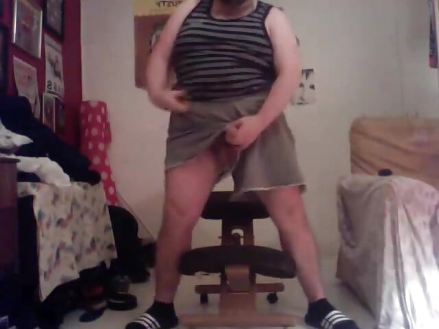 Stripping Wanking Dildo Fat Ass Pig