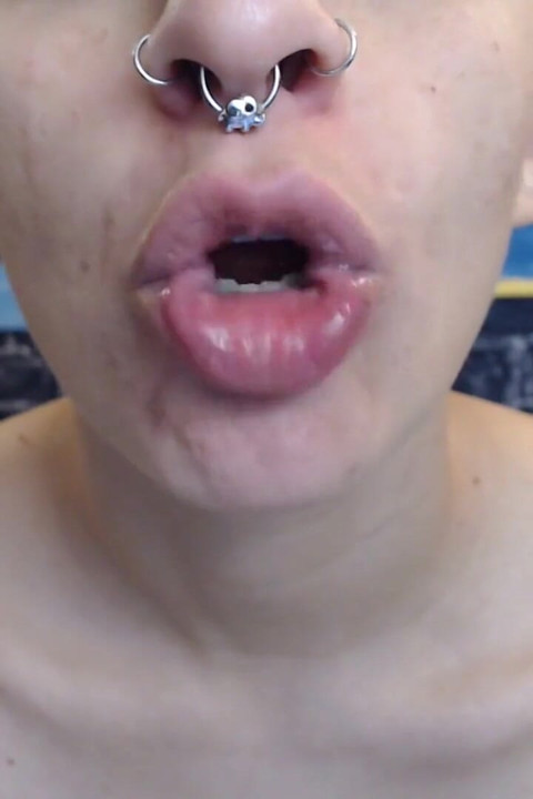 Big lipstick free lips