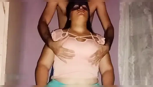 My husband is addicted to sucking my big natural tits, that's why after a massage he fills me with hot milk