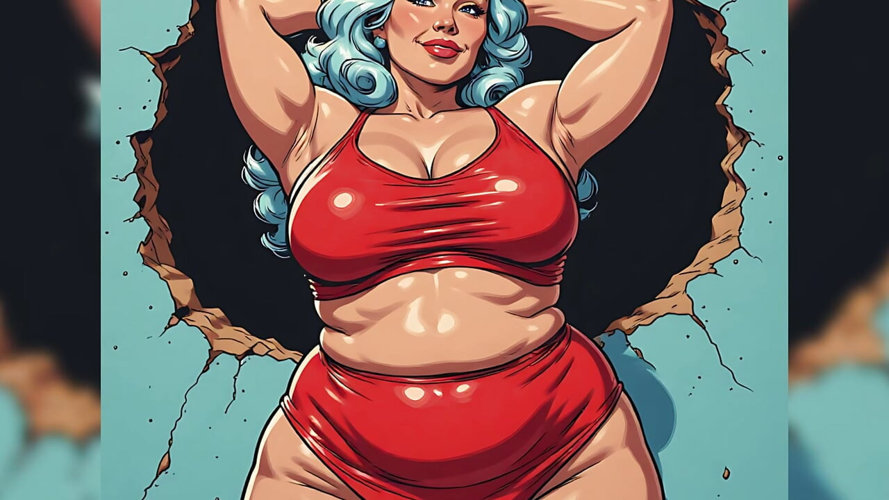 Curvilínea mulheres em maiô